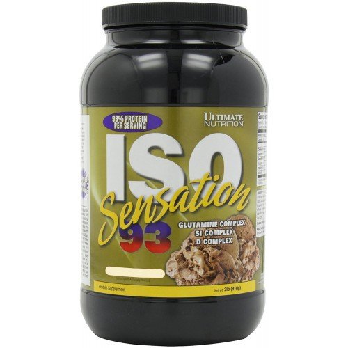 Ultimate Nutrition Сывороточный протеин изолят Ultimate Nutrition ISO Sensation 910 грамм Клубника, , 