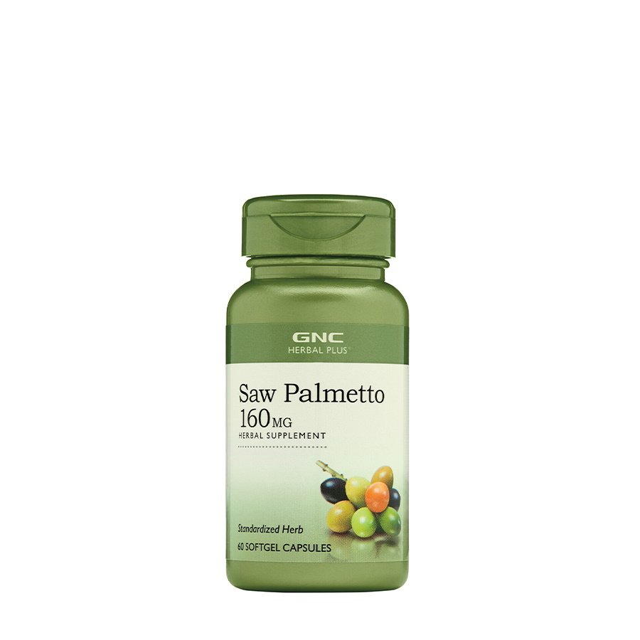 Натуральная добавка GNC Herbal Plus Saw Palmetto 160 mg, 60 капсул,  мл, GNC. Hатуральные продукты. Поддержание здоровья 