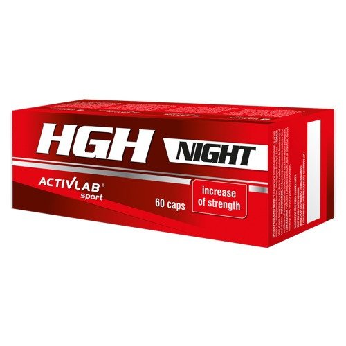 Activlab HGH Night 60 caps (на основі GABA),  мл, ActivLab. Бустер тестостерона. Поддержание здоровья Повышение либидо Aнаболические свойства Повышение тестостерона 