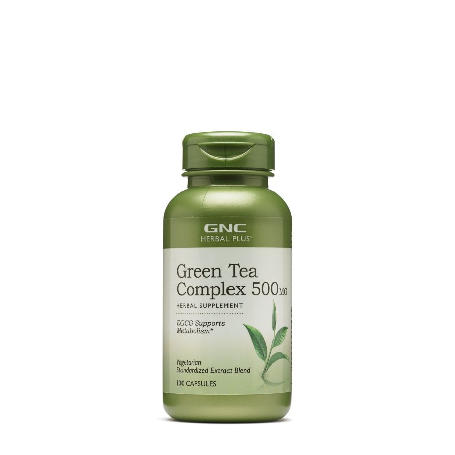 GNC Натуральная добавка GNC Herbal Plus Green Tea Complex 500 mg, 100 капсул, , 