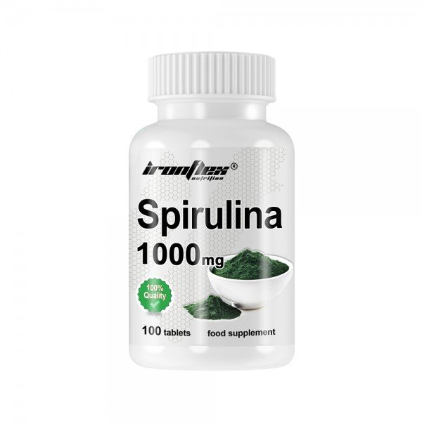 Натуральная добавка IronFlex Spirulina, 100 таблеток,  мл, IronFlex. Hатуральные продукты. Поддержание здоровья 