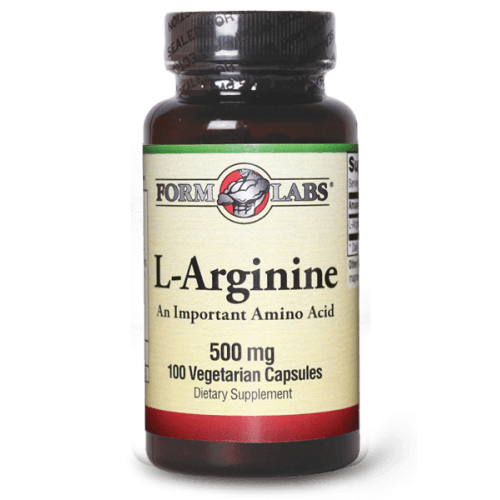 L-Arginine, 100 g, Form Labs Naturals. Arginina. recuperación Immunity enhancement Muscle pumping Antioxidant properties Lowering cholesterol Nitric oxide donor 