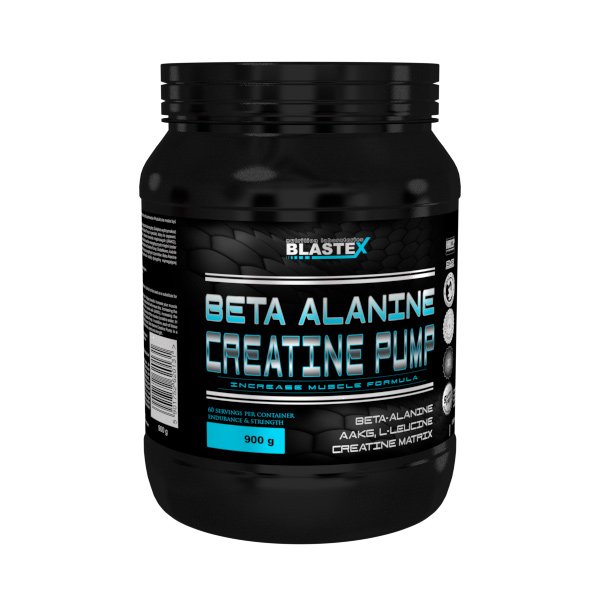 Beta Alanine Creatine Pump, 900 г, Blastex. Предтренировочный комплекс. Энергия и выносливость 