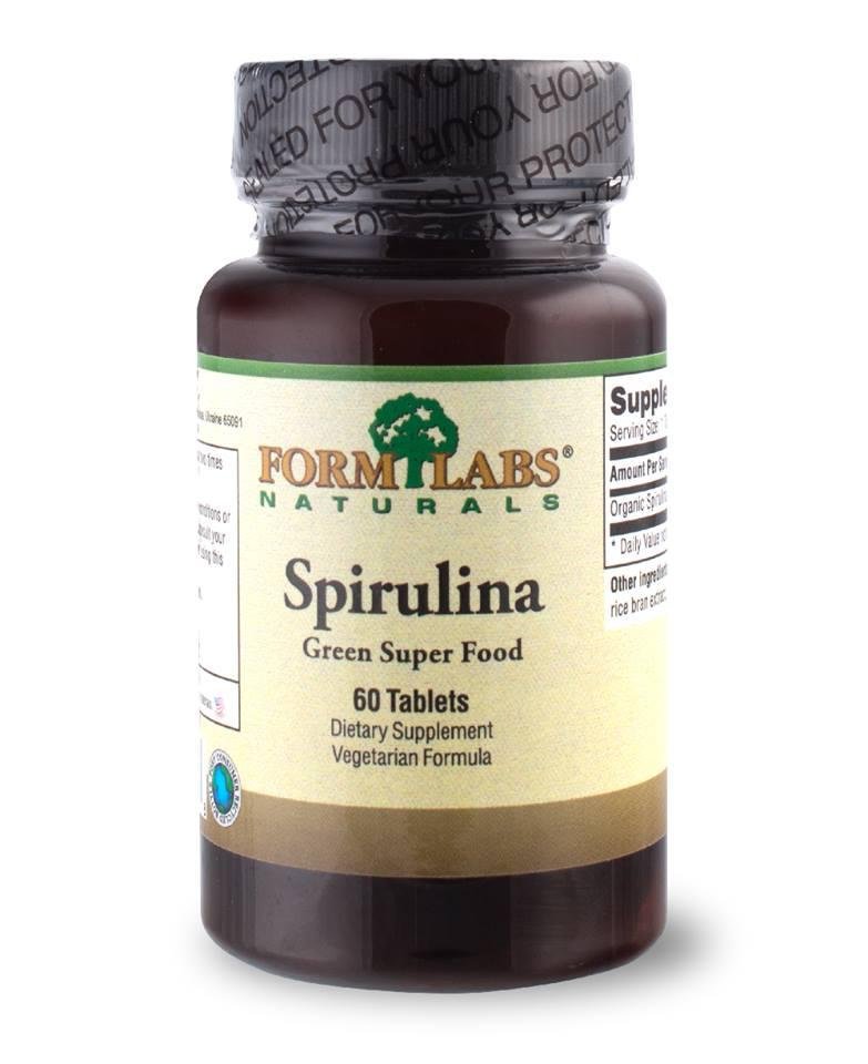 Spirulina, 60 piezas, Form Labs Naturals. . General Health 
