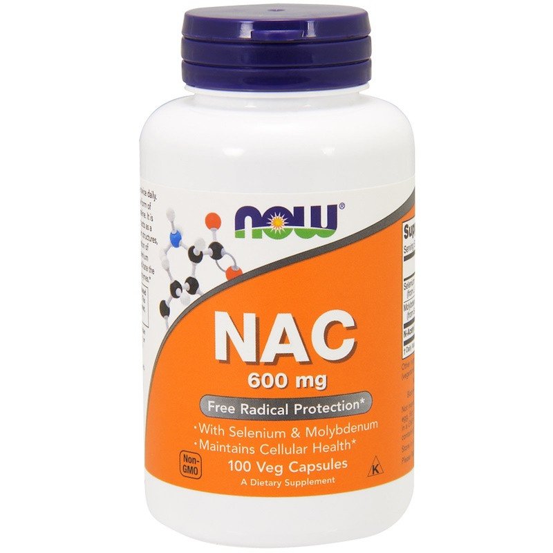 Амінокислота NOW Foods NAC 600 mg 100 Caps,  мл, Now. Аминокислоты. 