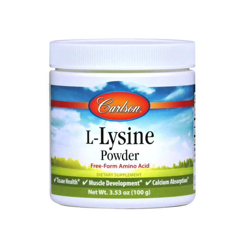 Аминокислота Carlson Labs L-Lysine Powder, 100 грамм,  мл, Carlson Labs. Аминокислоты. 