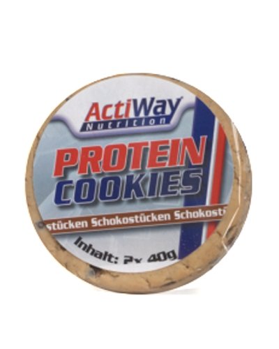 Protein Cookies, 80 г, ActiWay Nutrition. Заменитель питания. 