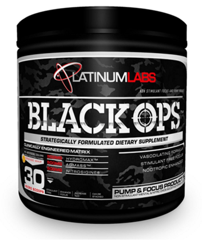Black OPS, 210 g, Platinum Labs. Pre Entreno. Energy & Endurance 