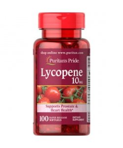 Lycopene 10 mg, 100 pcs, Puritan's Pride. Special supplements. 