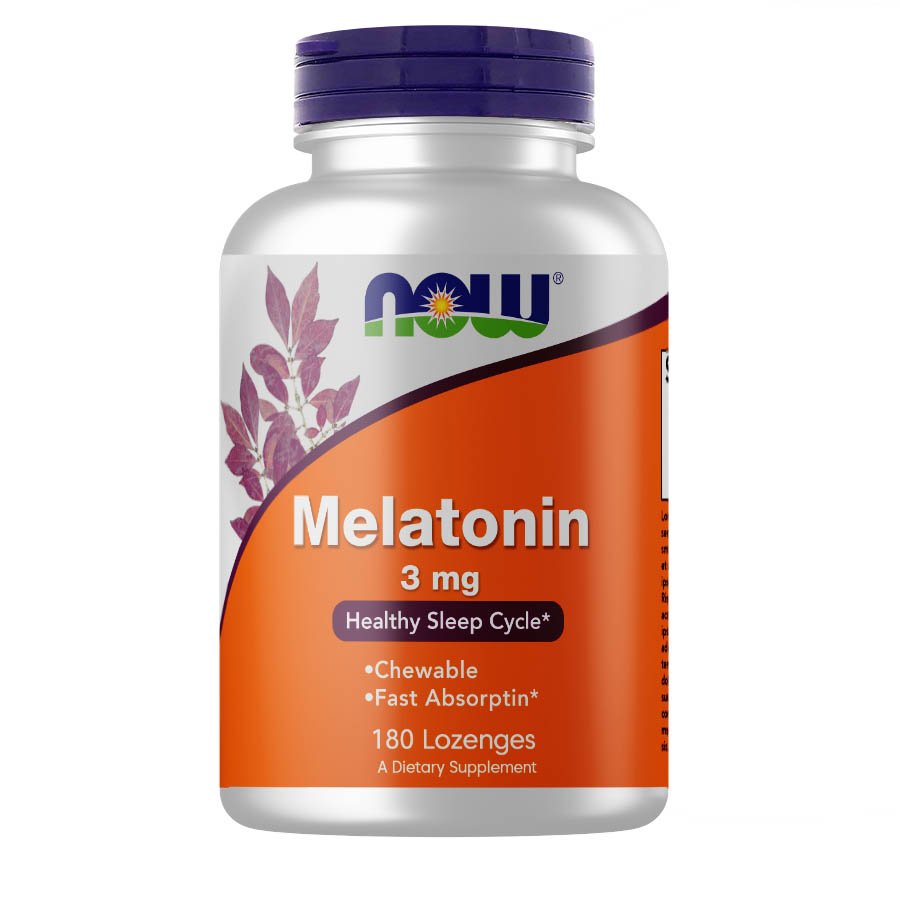 Now Восстановитель NOW Melatonin 3 mg, 180 жевательных таблеток, , 