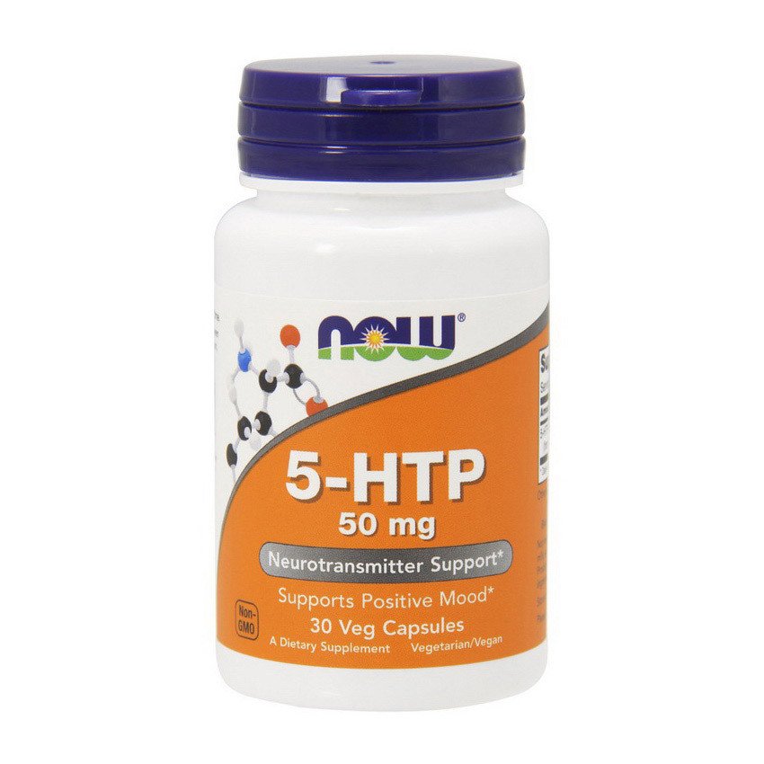 5-гидрокситриптофан Now Foods 5-HTP 50 мг (30 капсул) нау фудс,  мл, Now. 5-HTP. 