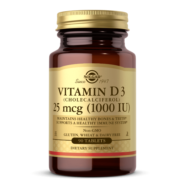 Витамин Д3 Solgar Vitamin D3 1000 IU (90 таб) солгар,  ml, Solgar. Vitamin D. 