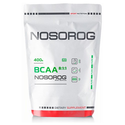 Nosorog БЦАА Nosorog BCAA  8:1:1 (400 г) носорог без добавок, , 0.4 