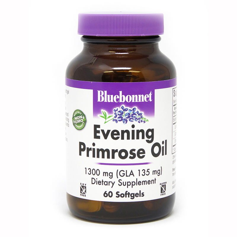 Жирные кислоты Bluebonnet Evening Primrose Oil 1300 mg, 60 капсул,  мл, Bluebonnet Nutrition. Жирные кислоты (Omega). Поддержание здоровья 
