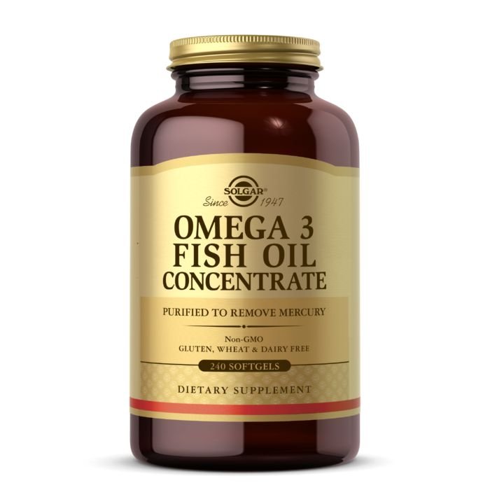 Жирные кислоты Solgar Omega 3 Fish Oil Concentrate, 240 капсул,  ml, Solgar. Omega 3 (Aceite de pescado). General Health Ligament and Joint strengthening Skin health CVD Prevention Anti-inflammatory properties 