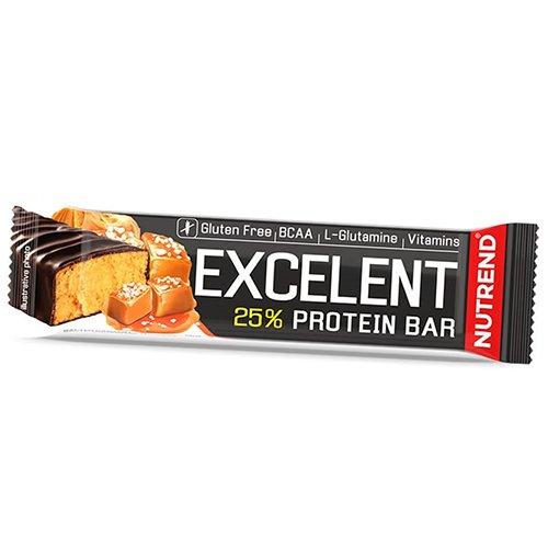 Протеиновый батончик Nutrend Excelent Protein Bar 85 грамм Соленая карамель,  мл, Nutrend. Батончик. 