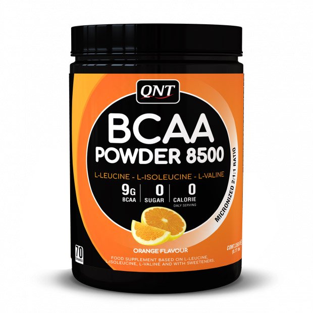 BCAA QNT BCAA Powder 8500, 350 грамм Апельсин,  ml, QNT. BCAA. Weight Loss recovery Anti-catabolic properties Lean muscle mass 