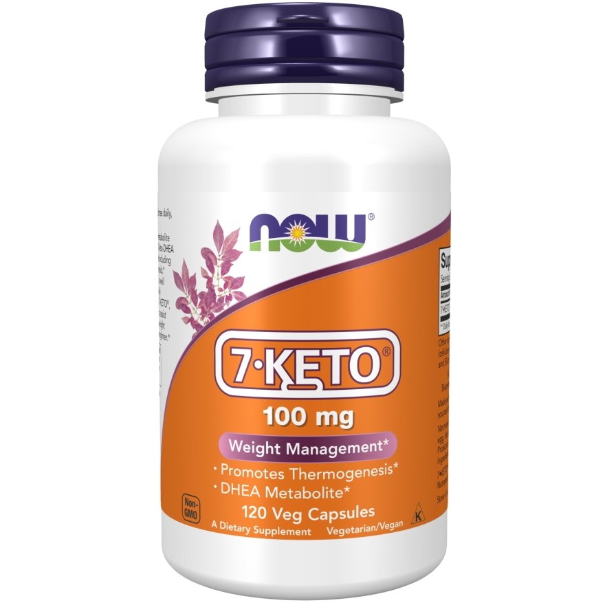 Стимулятор тестостерона NOW 7-Keto 100 mg, 120 вегакапсул,  ml, Now. Testosterone Booster. General Health Libido enhancing Anabolic properties Testosterone enhancement 
