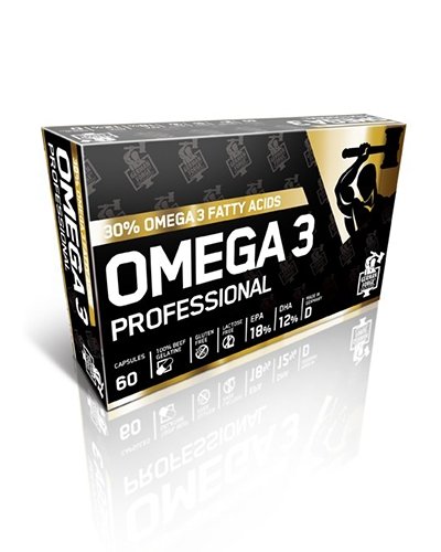 Omega 3 Professional, 60 шт, IronMaxx. Омега 3 (Рыбий жир). Поддержание здоровья Укрепление суставов и связок Здоровье кожи Профилактика ССЗ Противовоспалительные свойства 