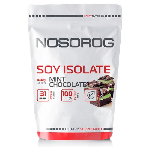Соевый протеин изолят Nosorog Soy Isolate (1 кг) носорог шоколад мята,  мл, Nosorog. Соевый протеин. 