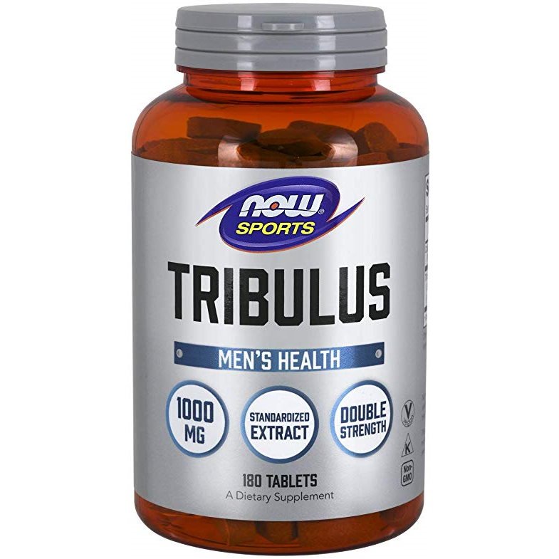Стимулятор тестостерона NOW Sports Tribulus 1000 mg, 180 таблеток,  мл, Now. Трибулус. Поддержание здоровья Повышение либидо Повышение тестостерона Aнаболические свойства 