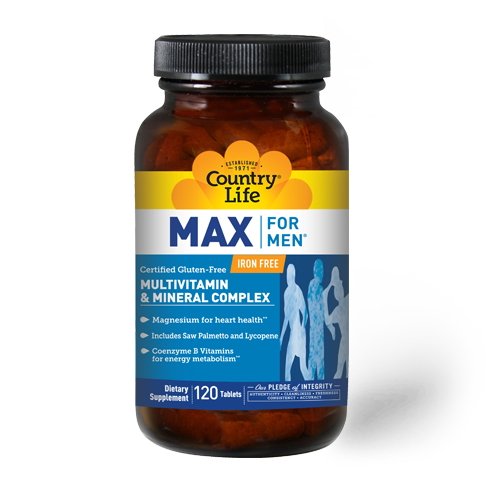 Витамины и минералы Country Life Max for Men, 120 таблеток,  ml, Country Life. Vitamins and minerals. General Health Immunity enhancement 