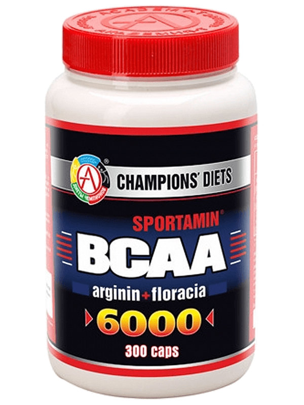 Sportamin BCAA 6000, 300 piezas, Academy-T. BCAA. Weight Loss recuperación Anti-catabolic properties Lean muscle mass 