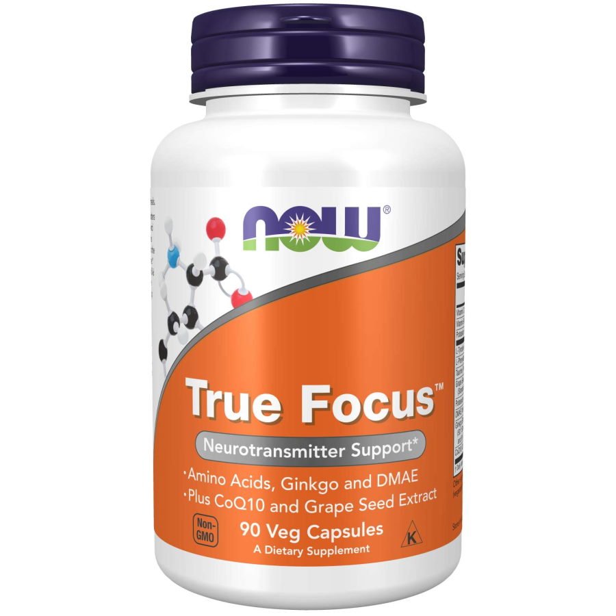 Натуральная добавка NOW True Focus, 90 вегакапсул,  мл, Now. Hатуральные продукты. Поддержание здоровья 