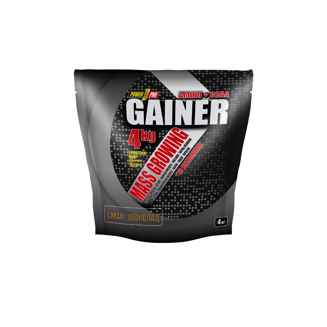 Power Pro Гейнер для набора массы Power Pro Gainer 4000 грамм Шоколад, , 