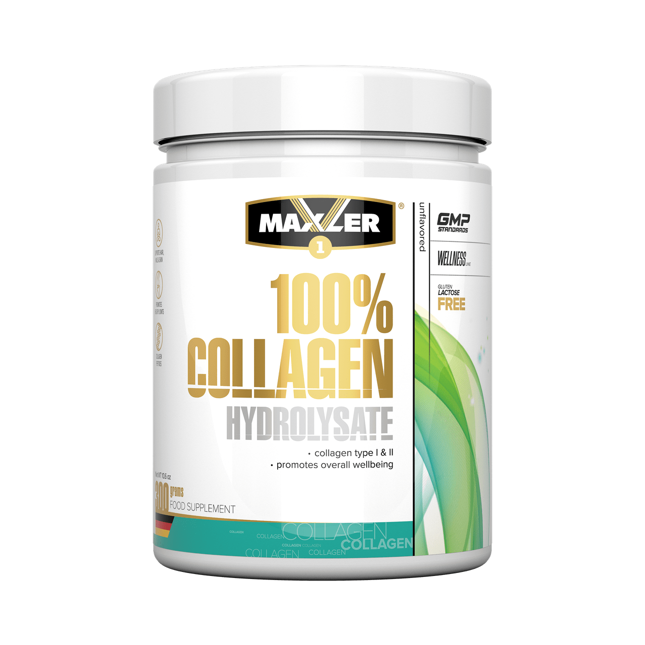 Гидролизованный Коллаген Maxler 100% Hydrolysed Collagen - 300g макслер,  мл, Maxler. Коллаген. Поддержание здоровья Укрепление суставов и связок Здоровье кожи 