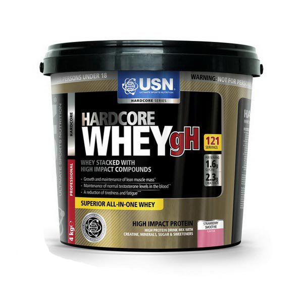 Hardcore Whey, 4000 g, USN. Whey Concentrate. Mass Gain recovery Anti-catabolic properties 
