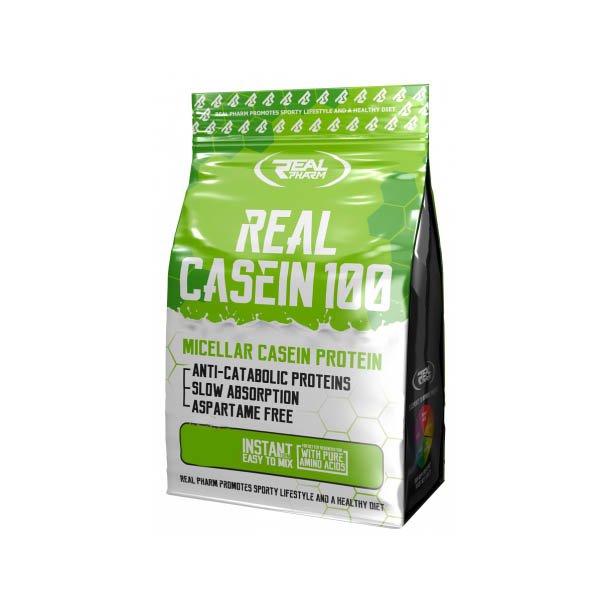 Протеин Real Pharm Real Casein 100, 700 грамм Ваниль-ягода,  ml, Real Pharm. Protein. Mass Gain recovery Anti-catabolic properties 