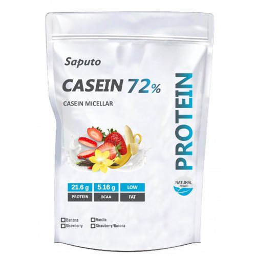 Saputo Протеин Saputo Casein Micellar 72%, 2 кг Клубника, , 2000  грамм
