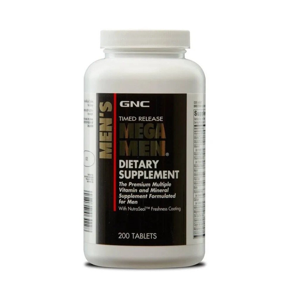 Витамины и минералы GNC Mega Men, 200 таблеток,  ml, GNC. Vitaminas y minerales. General Health Immunity enhancement 