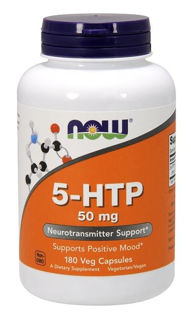5-HTP 50 mg, 180 шт, Now. 5-HTP. 