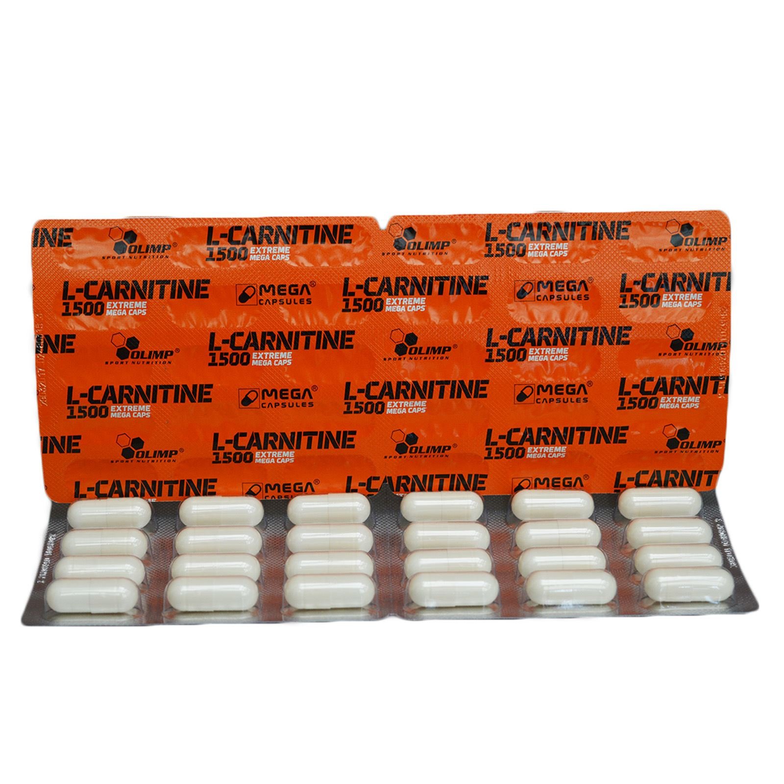 L-carnitine 1500 Mega Caps, 30 шт, Olimp Labs. L-карнитин. Снижение веса Поддержание здоровья Детоксикация Стрессоустойчивость Снижение холестерина Антиоксидантные свойства 