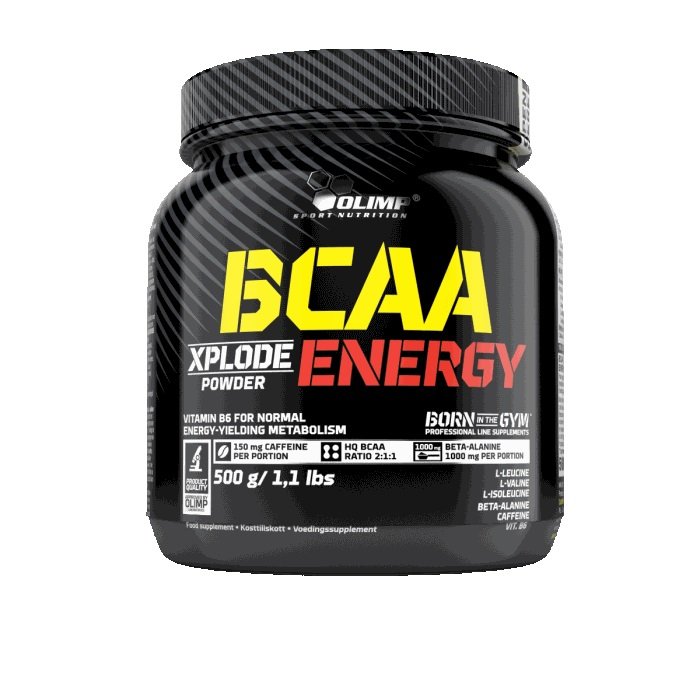 BCAA Olimp BCAA Xplode Energy, 500 грамм Кола,  ml, Olimp Labs. BCAA. Weight Loss recovery Anti-catabolic properties Lean muscle mass 
