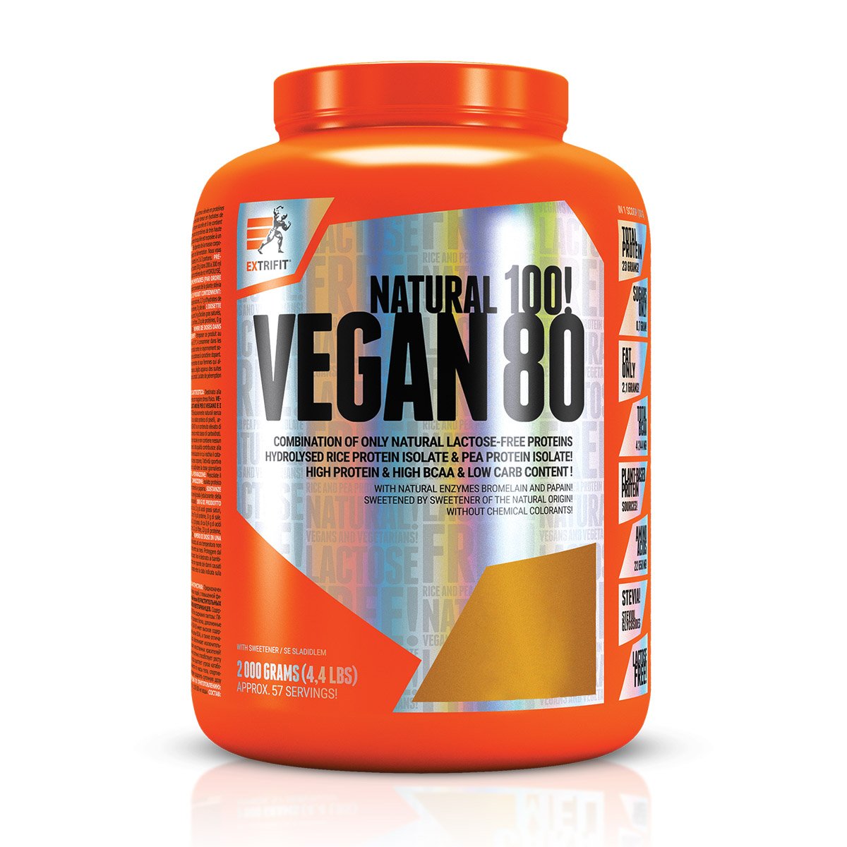 Протеин Extrifit Vegan 80, 2 кг Ледяной кофе,  ml, EXTRIFIT. Proteína. Mass Gain recuperación Anti-catabolic properties 