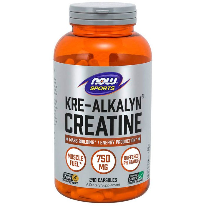 Креатин NOW Kre-Alkalyn Creatine, 240 капсул,  ml, Now. Сreatine. Mass Gain Energy & Endurance Strength enhancement 