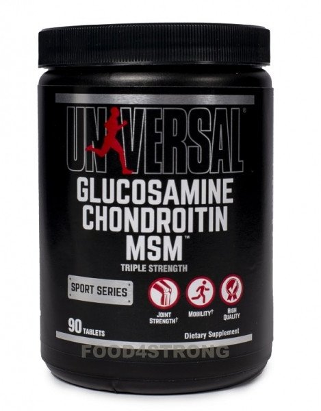 Спортивна добавка Universal Nutrition Glucosamine Chondroitin MSM 90 tabs,  ml, Universal Nutrition. For joints and ligaments. General Health Ligament and Joint strengthening 