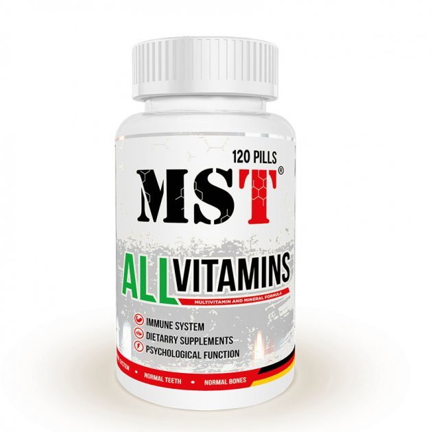 MST Nutrition Витамины и минералы MST AllVitamins, 120 таблеток, , 