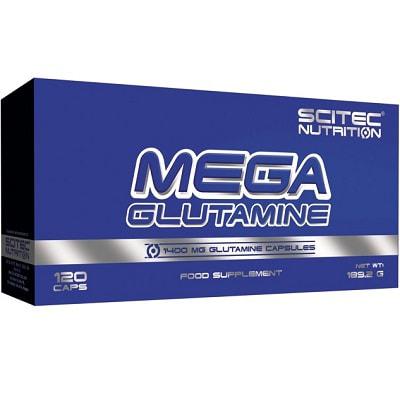 Mega Glutamine Scitec Nutrition 120 caps,  мл, Scitec Nutrition. Глютамин. Набор массы Восстановление Антикатаболические свойства 