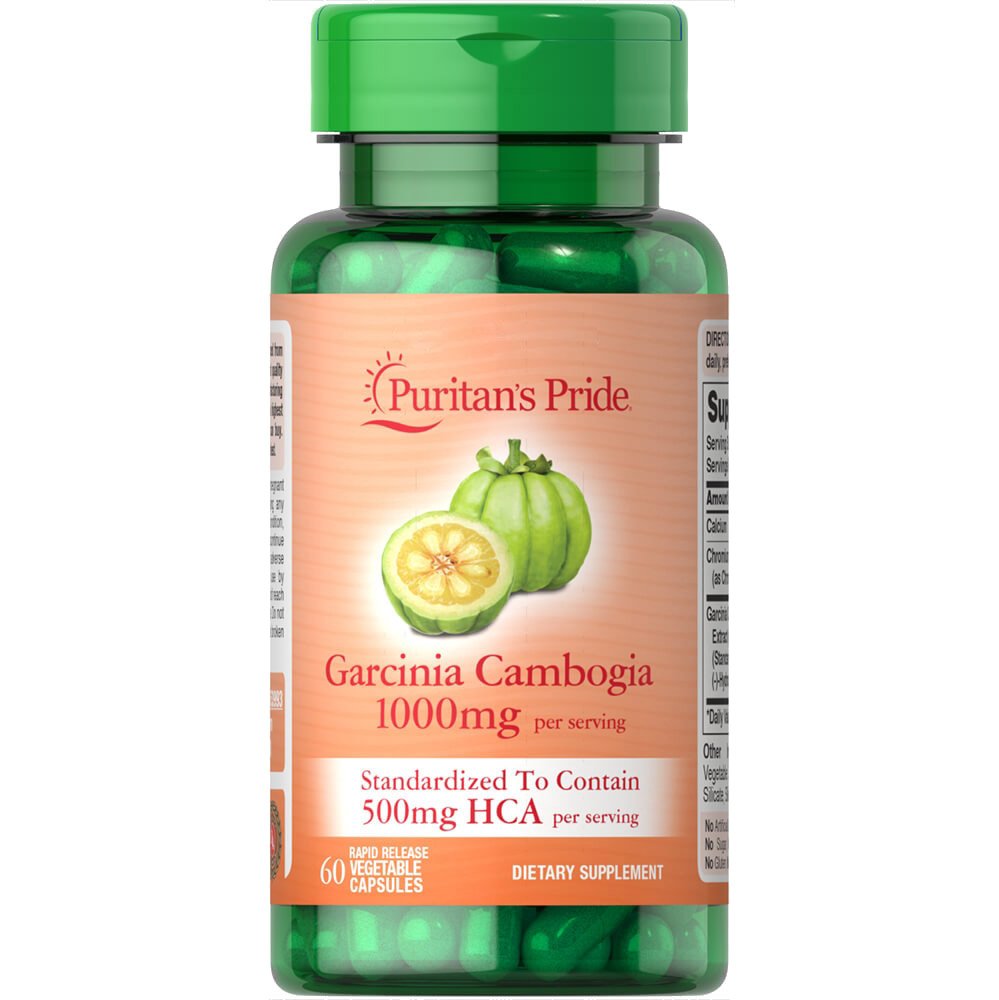 Натуральная добавка Puritan's Pride Garcinia Cambogia 500 mg, 60 вегакапсул,  мл, Puritan's Pride. Hатуральные продукты. Поддержание здоровья 
