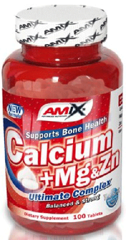 Calcium + Mg & Zn, 100 шт, AMIX. Витаминно-минеральный комплекс. Поддержание здоровья Укрепление иммунитета 