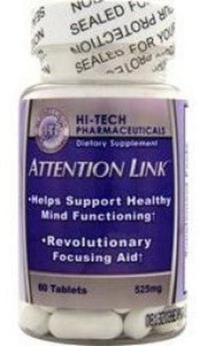 Attention Link, 60 ml, Hi-Tech Pharmaceuticals. Nootropic. 