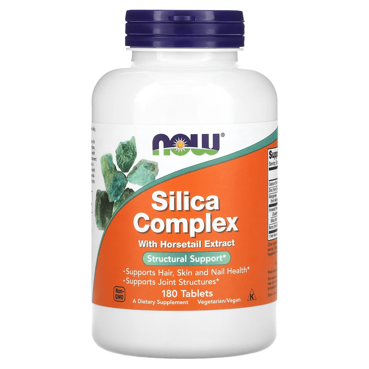 Now Кремнієва добавка NOW Foods Silica Complex 180 Tabs, , 