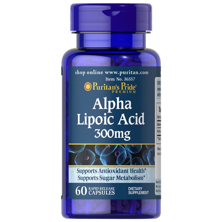 Витамины и минералы Puritan's Pride Alpha Lipoic Acid 300 mg, 60 капсул,  ml, Puritan's Pride. Vitamins and minerals. General Health Immunity enhancement 