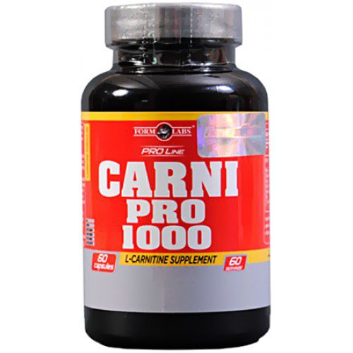 CarniPro 1000 mg, 60 piezas, Form Labs. L-carnitina. Weight Loss General Health Detoxification Stress resistance Lowering cholesterol Antioxidant properties 
