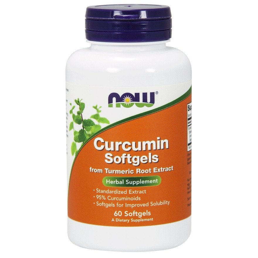 Now Куркумін NOW Foods Curcumin 450 mg 60 Softgels, , 60 Softgels 