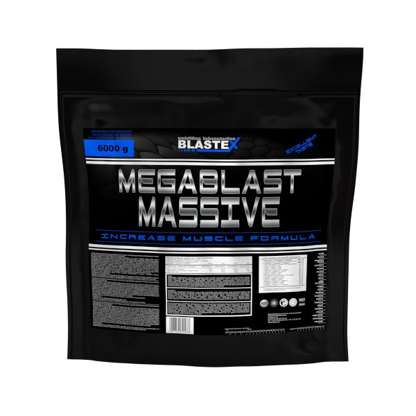 Megablast Massive, 6000 г, Blastex. Гейнер. Набор массы Энергия и выносливость Восстановление 